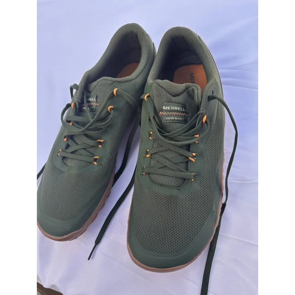 Merrell Vapor Glove 7 Mens Minimalist Barefoot Running Shoes Arbor sz 14 M Walk